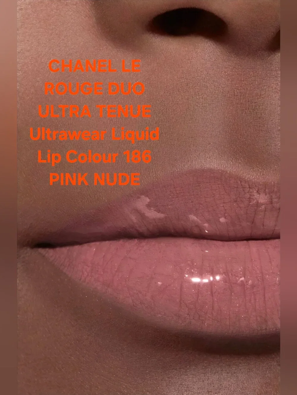 CHANEL LE ROUGE DUO ULTRA TENUE Ultrawear Liquid Lip Colour 186 PINK NUDE. BNIB